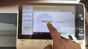 HOW SET CUSTOM DEFAULT SETTING OF KONICA MINOLTA BIZHUB C226,  C258,  C,368