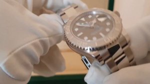 Часы Rolex нержавеющая сталь и платина, комбинация Rolesium в модели Yacht Master 116622!