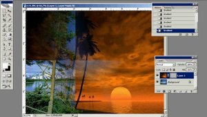 Маска слоя ? Как сделать плавно прозрачность. Прозрачность на растяжку в Фотошоп Обучение Урок 79 ?