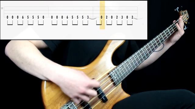 Metallica - Enter Sandman (Bass Cover) (Play Along Tabs In Video)