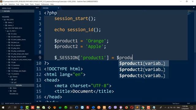 PHP Sessions смотреть онлайн