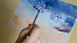 УРОКИ РИСОВАНИЯ: Рисуем небо акварелью