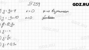 № 259 - Алгебра 9 класс Мерзляк