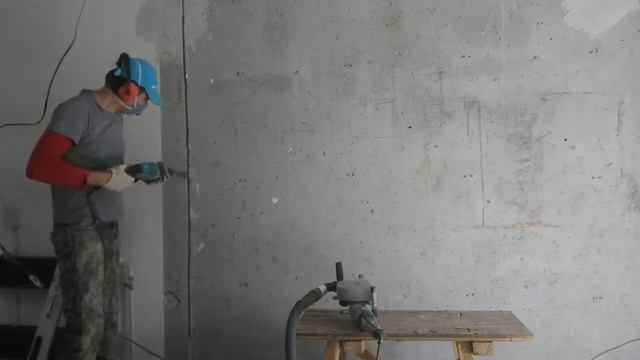 подготовка к электромонтажу, штробы. смотреть онлайн