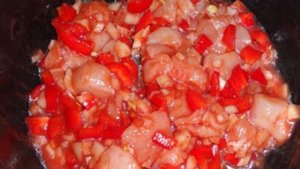 Чахохбили с фасолью