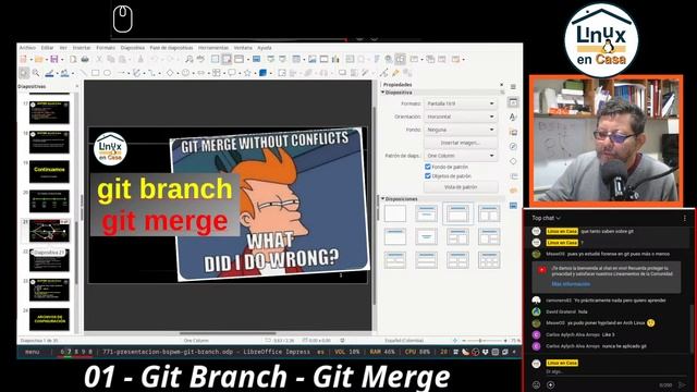 Directo 01 - Git Branch - Git Merge [configurando BSPWM en Linux Debian] смотреть онлайн