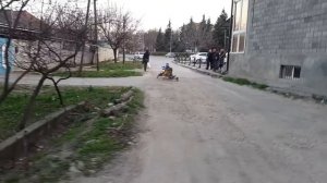 Российский самодельный ГоПед, ГоКарт ( GoPed TRQ 46 go-quad )