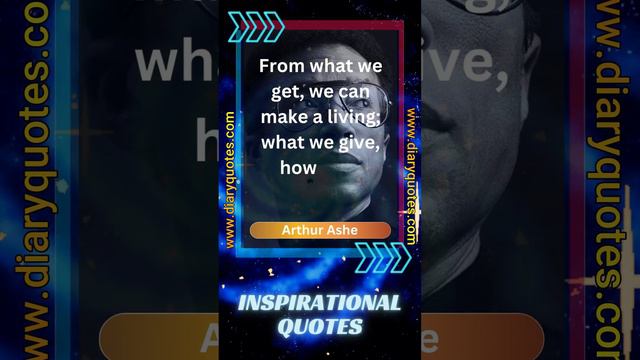 Arthur Ashe - Inspirational Quotes and Short Biography in Description