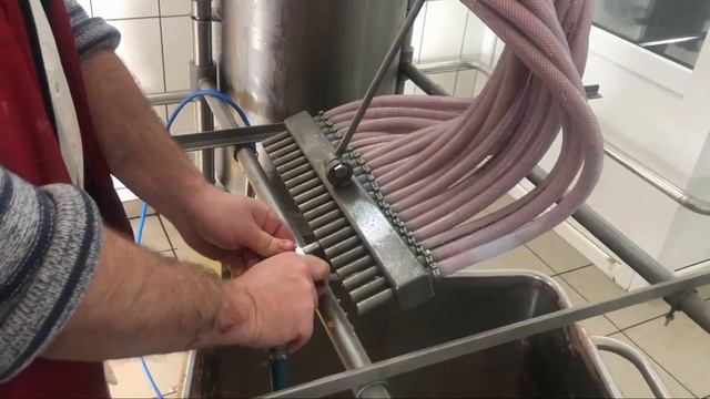 The simplest recipe for meat sticks snacks without alginate casing and connecting HydroFiller RK50U