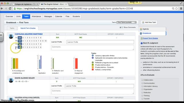 ManageBac Tutorial - MYP Submit Term Grades смотреть онлайн
