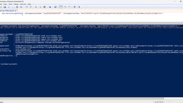 New-AzureStorageContext | Azure PowerShell Commands смотреть онлайн