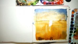 Скетчинг, пшеничное поле