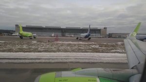 Видео взлета рейса из Москвы (Домодедово DME) во  Владикавказ (Беслан OGZ). 26.11.2020.