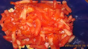 Салат с сухариками
