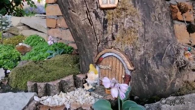 Міні-сад своїми руками. Оформлення тіньової ділянки. Садовий декор.Плющ . Вертикальне озеленення