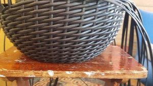Высокое кашпо из двух строительных вёдер для ампельных растений. Ссылка на Телеграм внизу