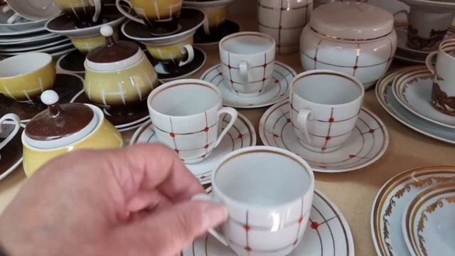 16 октября.Барахолка. Киев.Роскошная посуда СССР. Замечательные покупки.