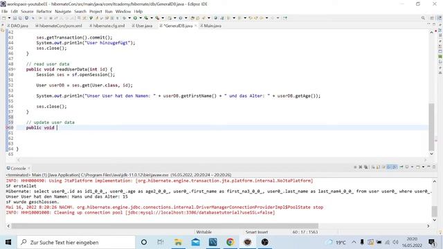 Java Hibernate Einführung CRUD Operationen | JPA und Hibernate Tutorial