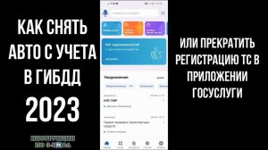 2023 Как снять автомобиль с учета через Госуслуги Прекратить регистрацию машины в ГИБДД в приложении