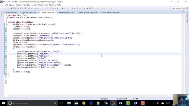 Connecting to Cassandra Server Using Java смотреть онлайн
