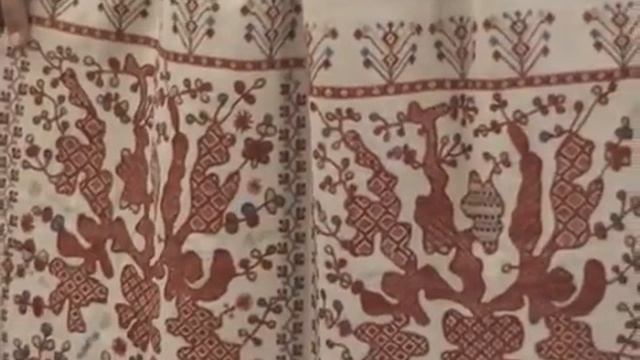 Рассказ о вышивках 'Орловский спис' моей прабабушки Арины Романовны Сырцовой, 2014 г