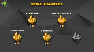 "Spike Gauntlet" Complete [All Coins] - Geometry Dash 2.11 Gauntlets | GuitarHeroStyles