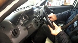 как снять руль с подушкой безопасности рено дастер