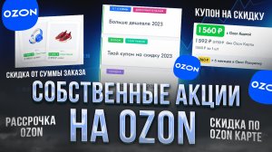 Продвижение товаров на OZON. Создаем собственные акции.