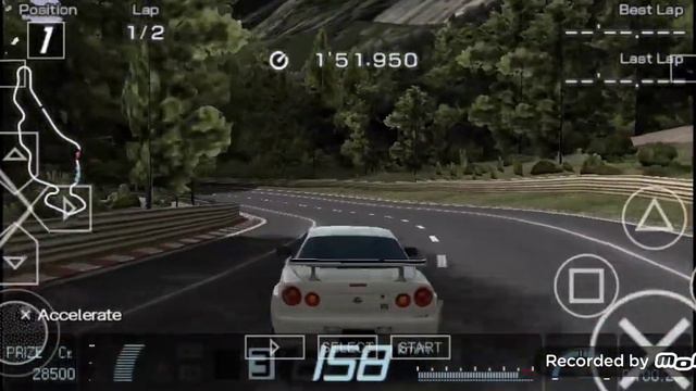 Гран Туризмо PSP Нисан СКАЙЛАЙН GT-R Спец V II N1 (R34) Геймплей смотреть онлайн