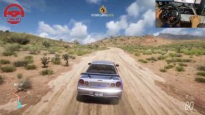 Forza Horizon 5 -Nissan Skyline Gt R V SpecII Paul Walker Edition Gameplay 4K (Logitech G29+Shifter