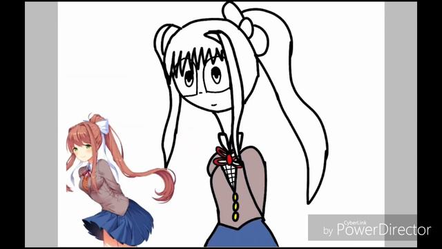 Пыталась нарисовать Монику из тук тук литературный клуб смотреть онлайн