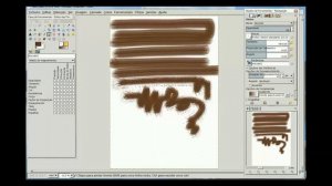 Testing the wet brushes | Gimp 2.7.5 on windows 7 [Gimp Brushes]