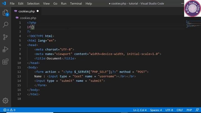 PHP Tutorial for beginner | absolute beginner #14 Cookie in PHP