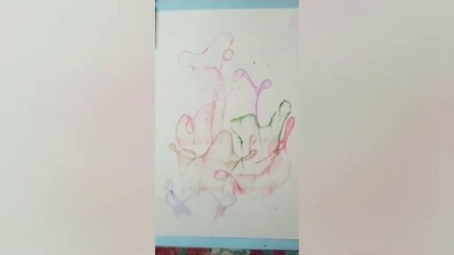 Рисование НИТКАМИ и Монотипия! смотреть онлайн