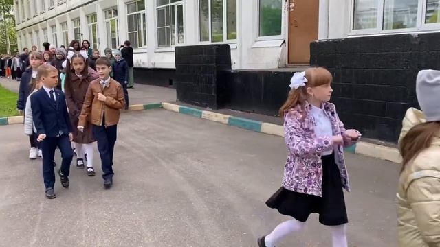 Учебная пожарная тревога в школе