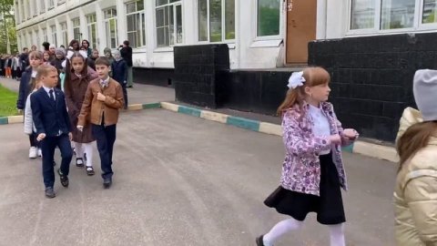 Учебная пожарная тревога в школе