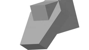 Стереометрическая композиция: "Куб в 5-угольной призме"