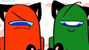Sad Cat Meme (Red X Green) | Among Us Animation