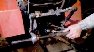 3-х точечная навеска, и будущий ВОМ на минитрактор