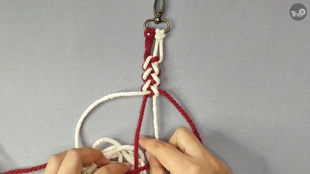 DIY Macrame Wristlet Keychain | How To Make Macrame Keychain