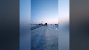 Север,вахта,зимник,тундра,вахтовики Харасавэй