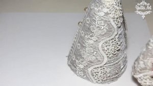 Рождественский ангел своими руками. Поделка из картона. Декор шпагатом