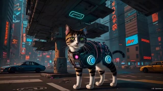 Melodic Minimal Techno Mix 2023 High Tech Cyberpunk Cat