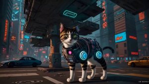 Melodic Minimal Techno Mix 2023 High Tech Cyberpunk Cat