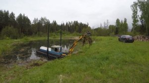 Амфибия, земснаряд, экскаватор "Боцман М" amphibian