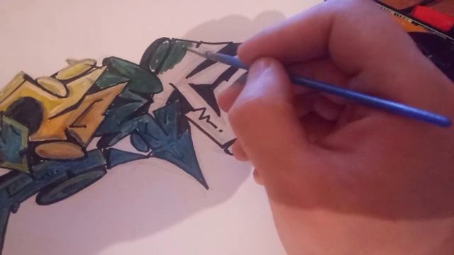 Граффити канцтоварами гуашь акварель фломастеры карандаши смотреть онлайн