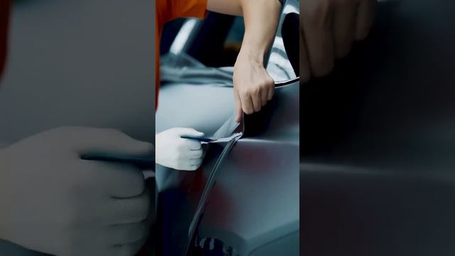 Оклейка Lamborghini Urus Mansory винилом с черно-серым градиентом #shorts смотреть онлайн