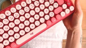 Unboxing ★ Keyboard Pop Logitech pink + asmr
