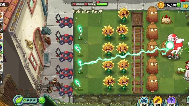Plants vs Zombies 2 - Modern Day - Day 30 Easy Win смотреть онлайн