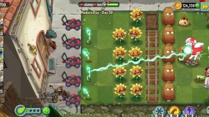 Plants vs Zombies 2 - Modern Day - Day 30 Easy Win